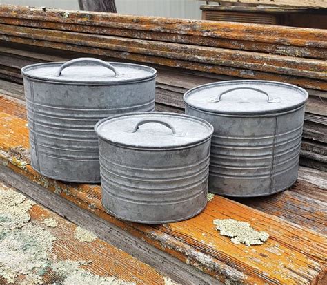 galvanized metal box cheap|galvanized metal container with lid.